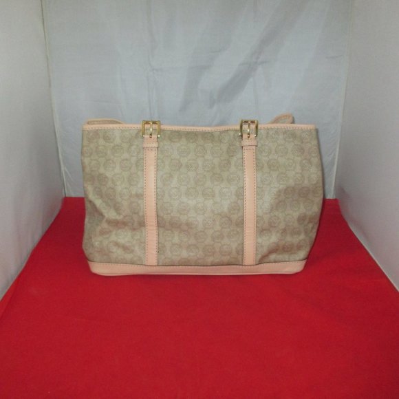 Michael Kors Jet Set PVC Signature Belted Tote - Picture 1 of 12